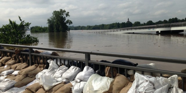 hochwasser leipziger straße