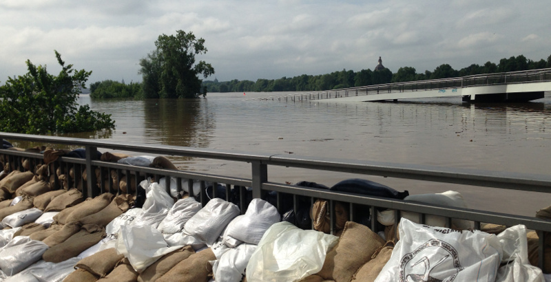 hochwasser leipziger strasse