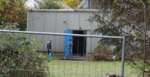 Übigau Turnhalle Zugang