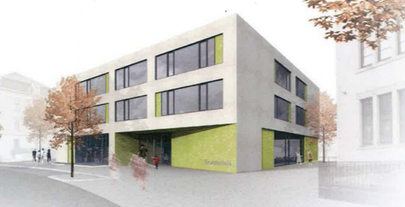 Schulneubau Leisniger Straße 78 Visualisierung