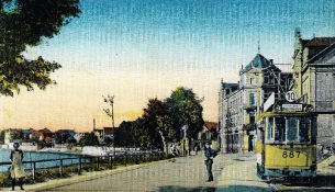 böcklinstraße Endhaltestelle um 1925