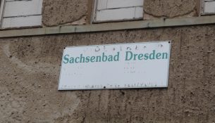 Sachsenbad Schild