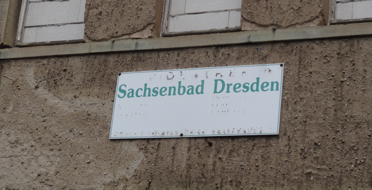 Sachsenbad Schild