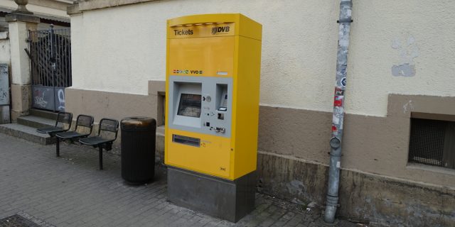 Fahrscheinautomat Trachenberger Platz