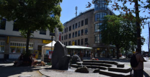 Altpieschen Elbcenter Brunnen