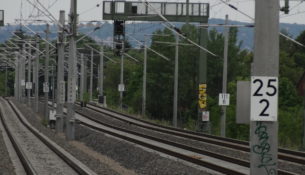 Haltepunkt Trachau Gleise