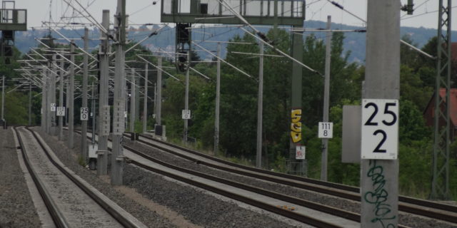 Haltepunkt Trachau Gleise