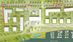 Hafencity Lageplan Fertig im Bau geplant