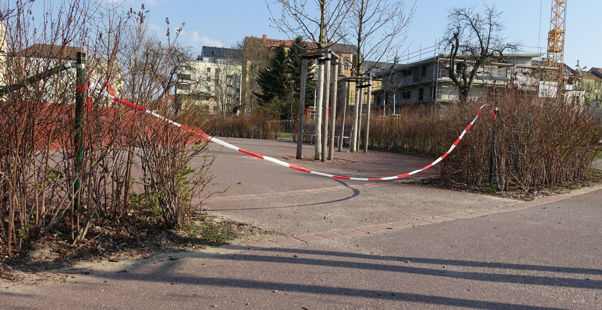 Spielplatz gesperrt