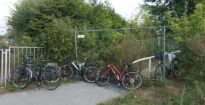 Haltepunkt Trachau fahrradparken