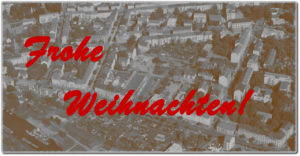 weihnachtskarte luftaufnahme