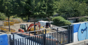 Haltepunkt Trachau Abstellanlage Fahrräder