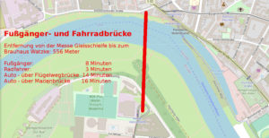 Fuss und Fahrradbruecke Zeiten