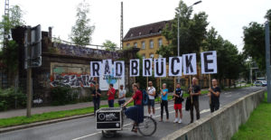 Radbrücke Gleisbogen Plakate