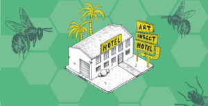 Insektenhotel Illustration