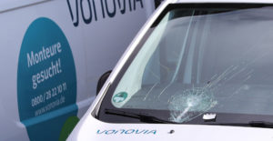 Polizeibericht Attacke auf Vonovia-Fuhrpark