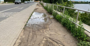 Kötzschenbroder Strasse Snierung fussweg