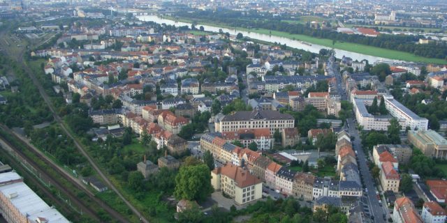 Luftaufnahme Pieschen - Foto: Landeshauptstadt Dresden, Amt für Stadtplanung und Mobilität