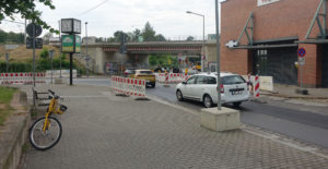 Haltepunkt Pieschen Baustelle Juni
