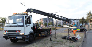 26.07.2022 (RH220726-03) Dresden – VU Verfolgungsfahrt Biker stürzte bei der Flucht vor der Polizei – 1 Verletzter