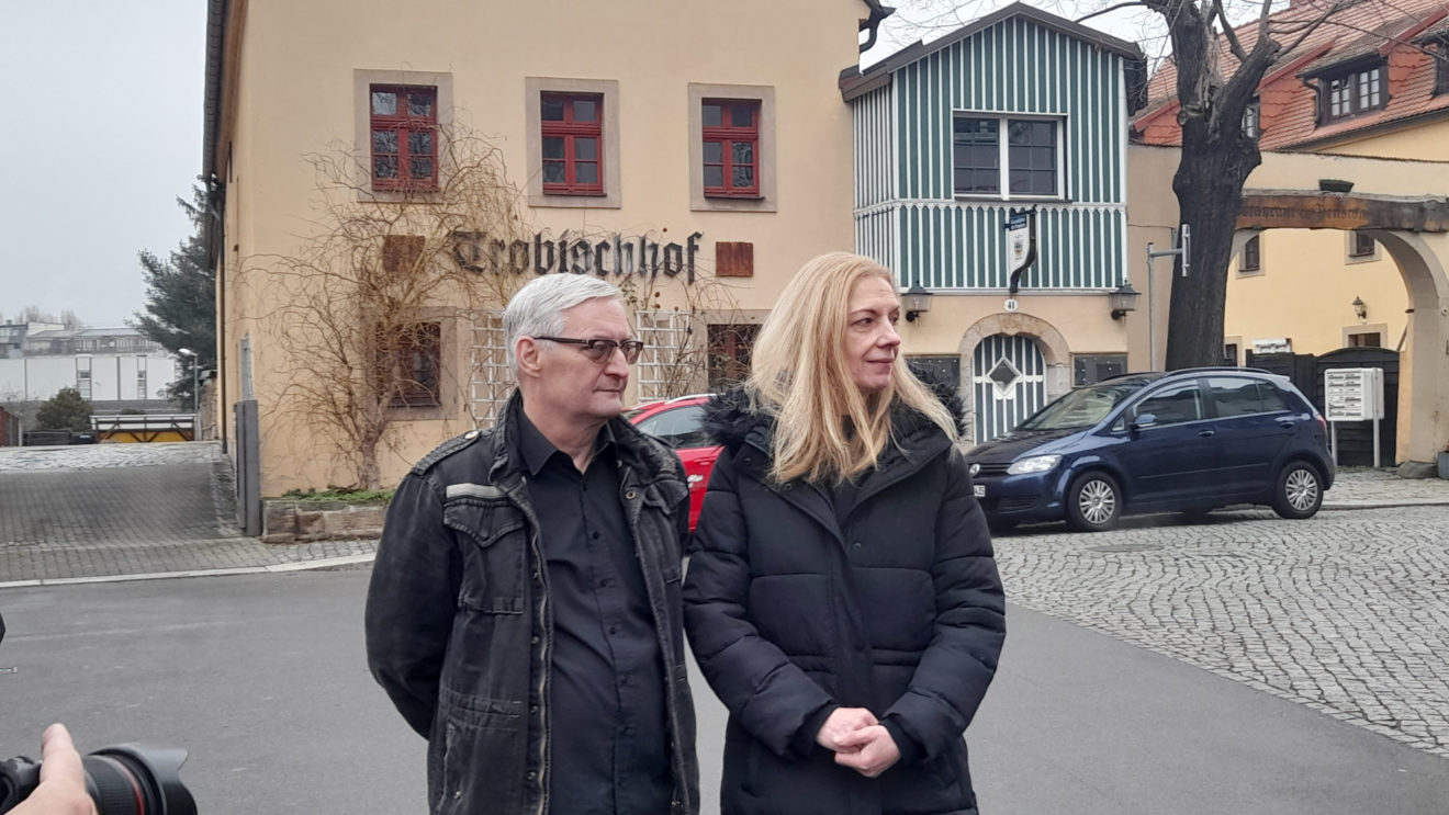 Die Wirtsleute Andrea und Uwe Engert haben im Trobischhof eine neue Zukunft gefunden. Foto: J. Gawlik