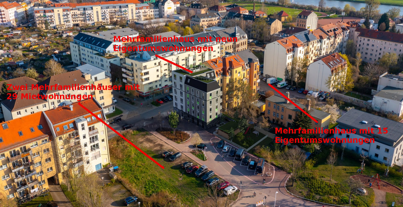 Baustart für 53 Wohnungen in der Moritzburger Straße noch 2023