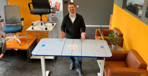 Eisloewen Schreibtisch Paul Eilfeld
