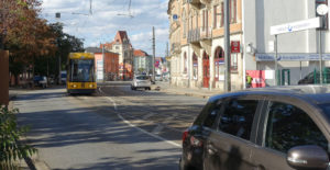 Leipziger Straße DVB Baustelle Ende