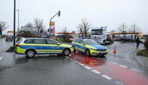 Bombenfund am Autohof in Übigau. Foto: Roland Halkasch