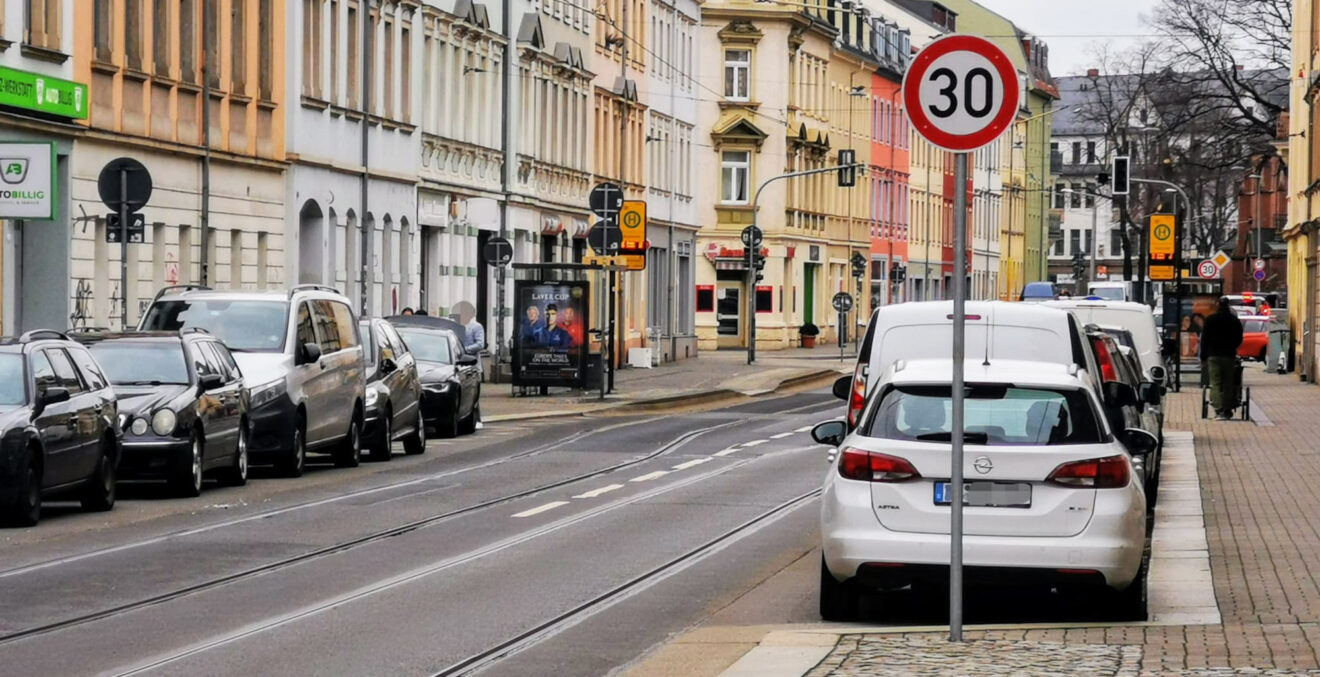 Jetzt gilt Tempo 30 in der Bürgerstraße