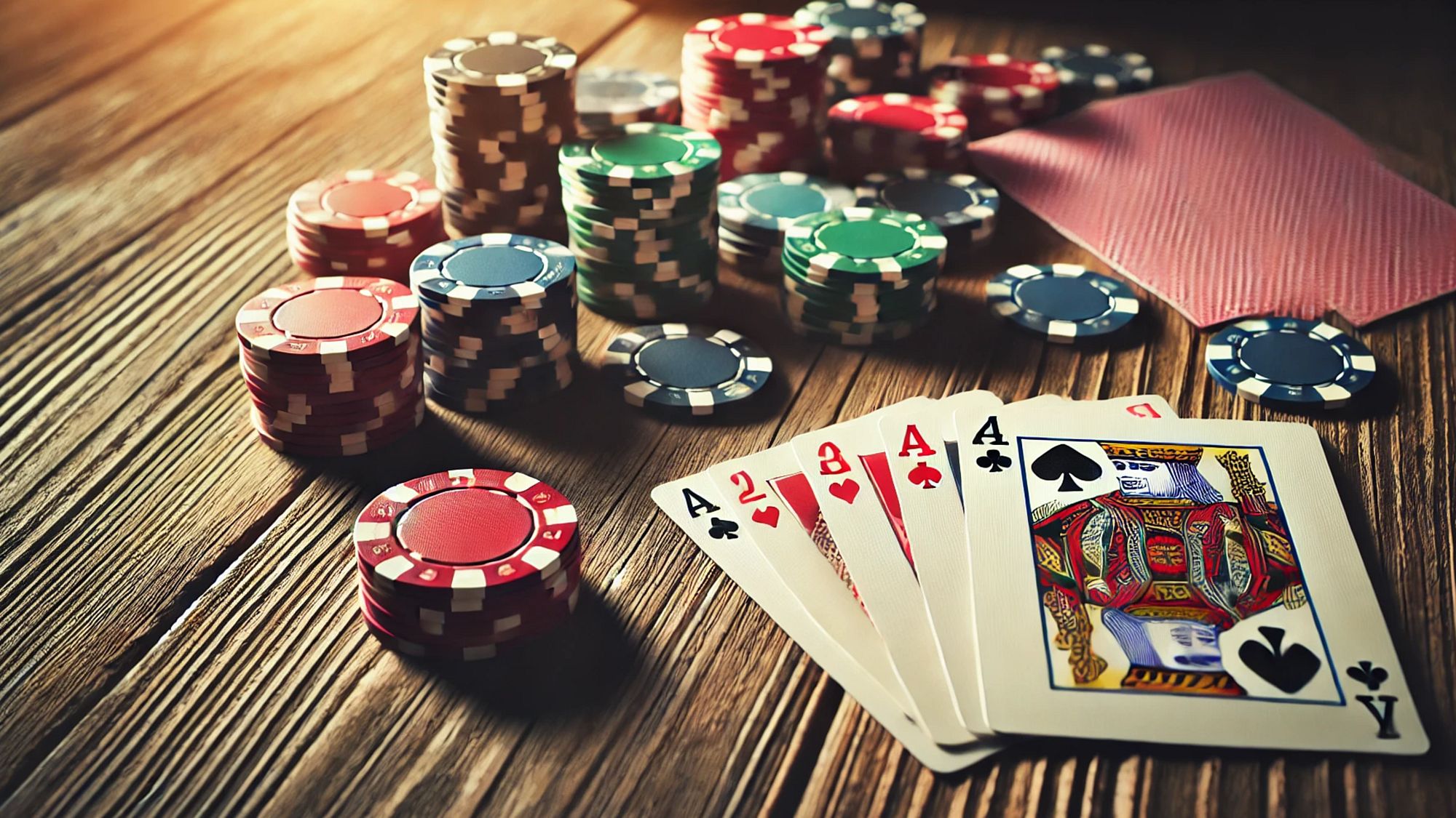 Spielkarten und Poker-Chips - Foto: KI