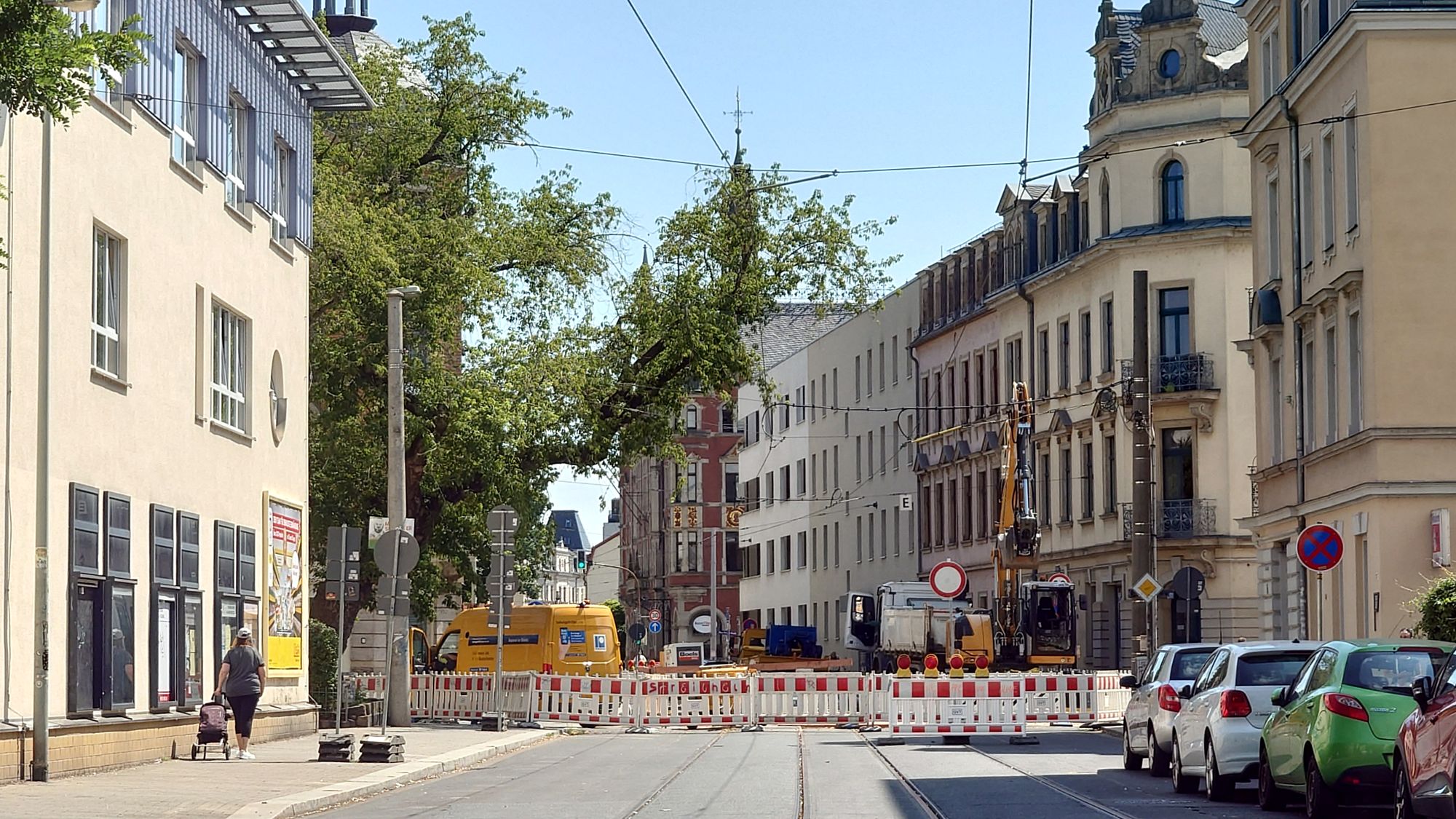 Ab 3. August soll die Rehefelder Straße wieder befahrbar sein. Foto: J. Frintert