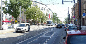 Altpieschen DVB kreuzung Gleise