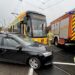 Unfall an der Lommatzscher Straße - Foto: Roland Halkasch