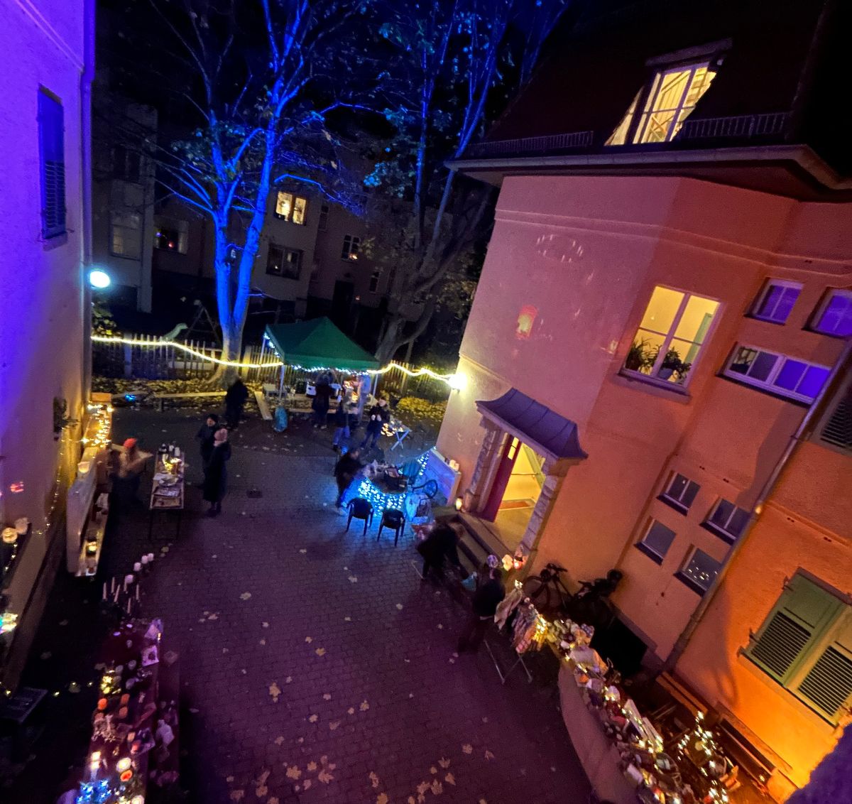 Lichterfest in der Döbelner Straße. 