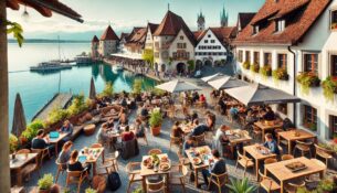 Café in Konstanz - Visualisierung: KI