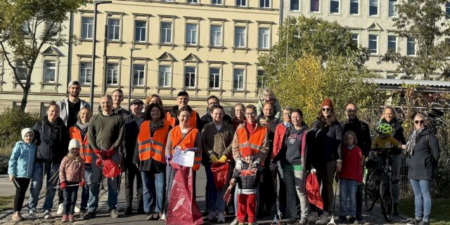 Das Team von "Schöner Pieschen" bei der letzten Aktion im Oktober 2024 - Foto: Schöner Pieschen