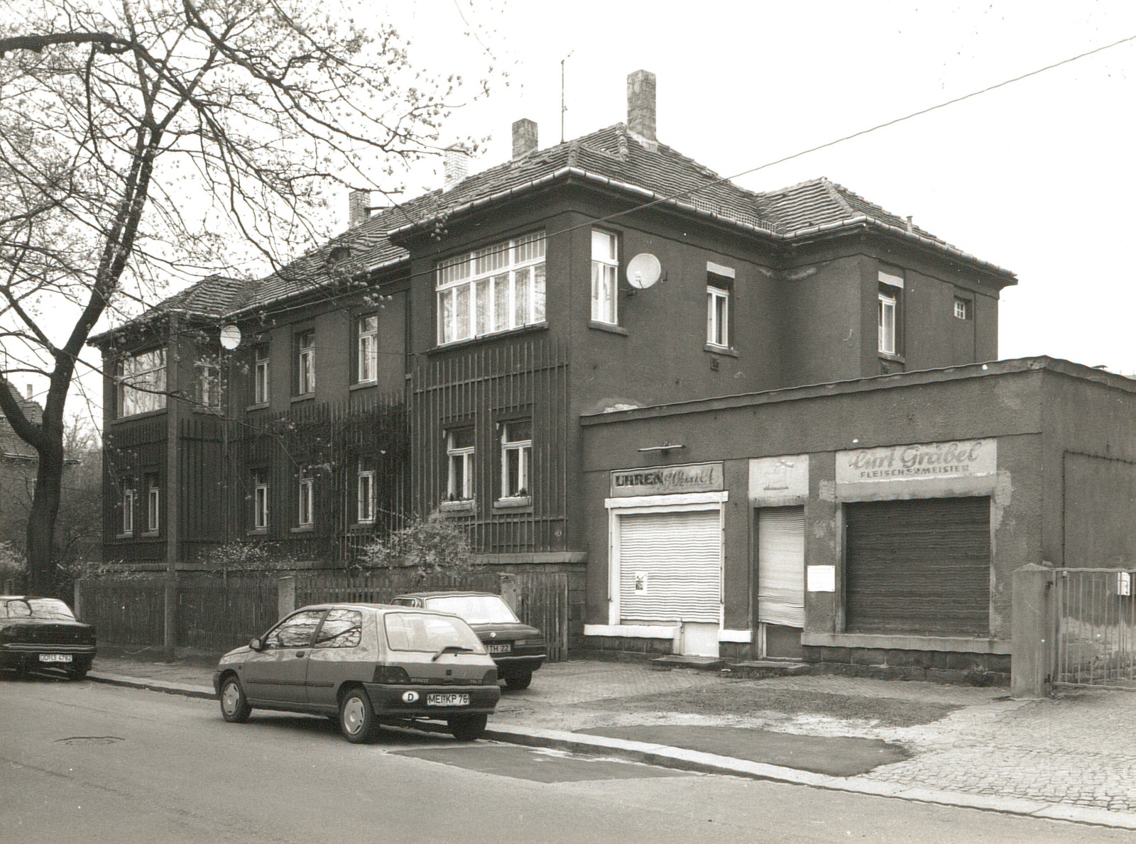 Platanenstraße 24 im Jahre 1994 - Foto: Deutsche Fotothek/Hans Reinecke