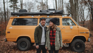 Nico und Sylvia Müller haben auf Reisen eigene Systeme für Transport und Organisation entwickelt. Foto: David Ohl