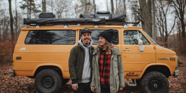 Nico und Sylvia Müller haben auf Reisen eigene Systeme für Transport und Organisation entwickelt. Foto: David Ohl