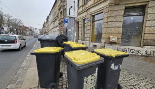 Streik bei der Stadtreinigung ... Müllentsorgung nur eingeschränkt möglich. Foto: J. Frintert