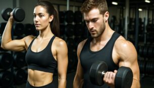 Training für den perfekten Muskelaufbau - Foto: KI