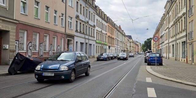 Tempo 30 auf der Bürgerstraße - Foto: J. Frintert