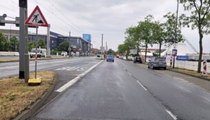 Ab Montag wird an der Haltestelle "Elbepark" und an den Gleisen gearbeitet, Die Linien "13" und "9" fahren verkürzt. Foto: J. Frintert