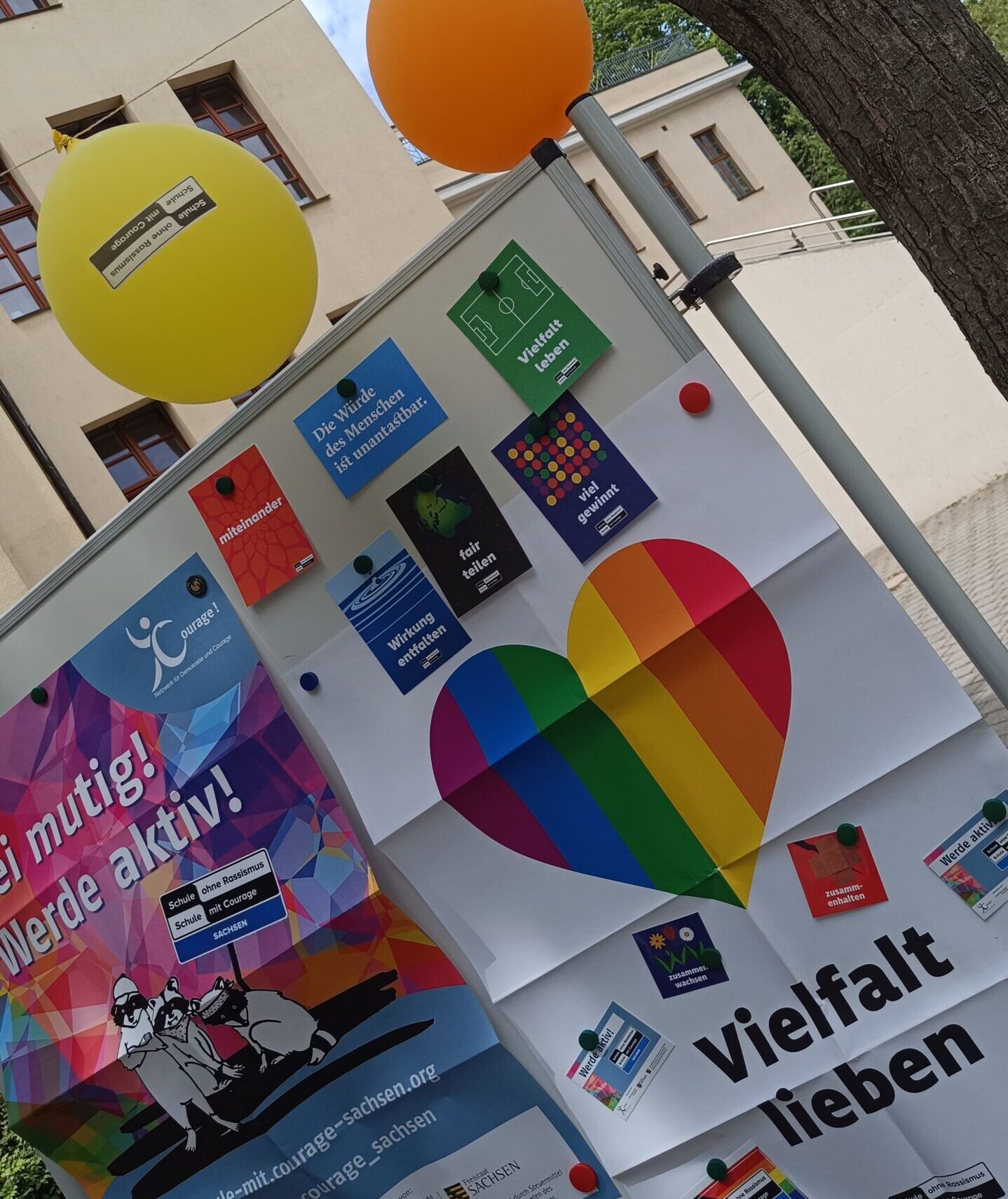Vielfalt lieben - am Pestalozzi-Gymnasium gelebte Realität. Foto: S. Reichel