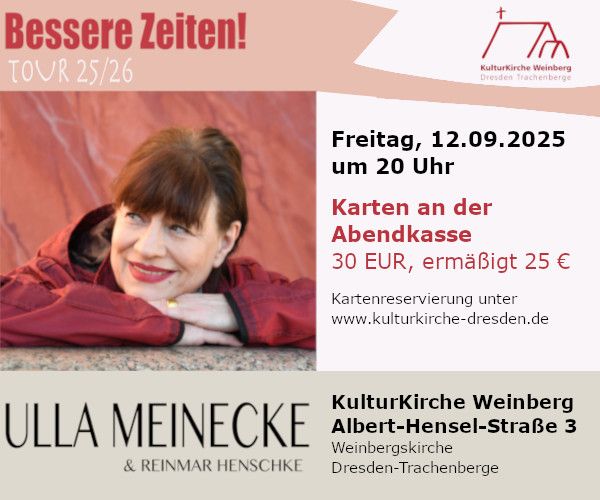 Ulla Meinecke in der KulturKirche Weinberg
