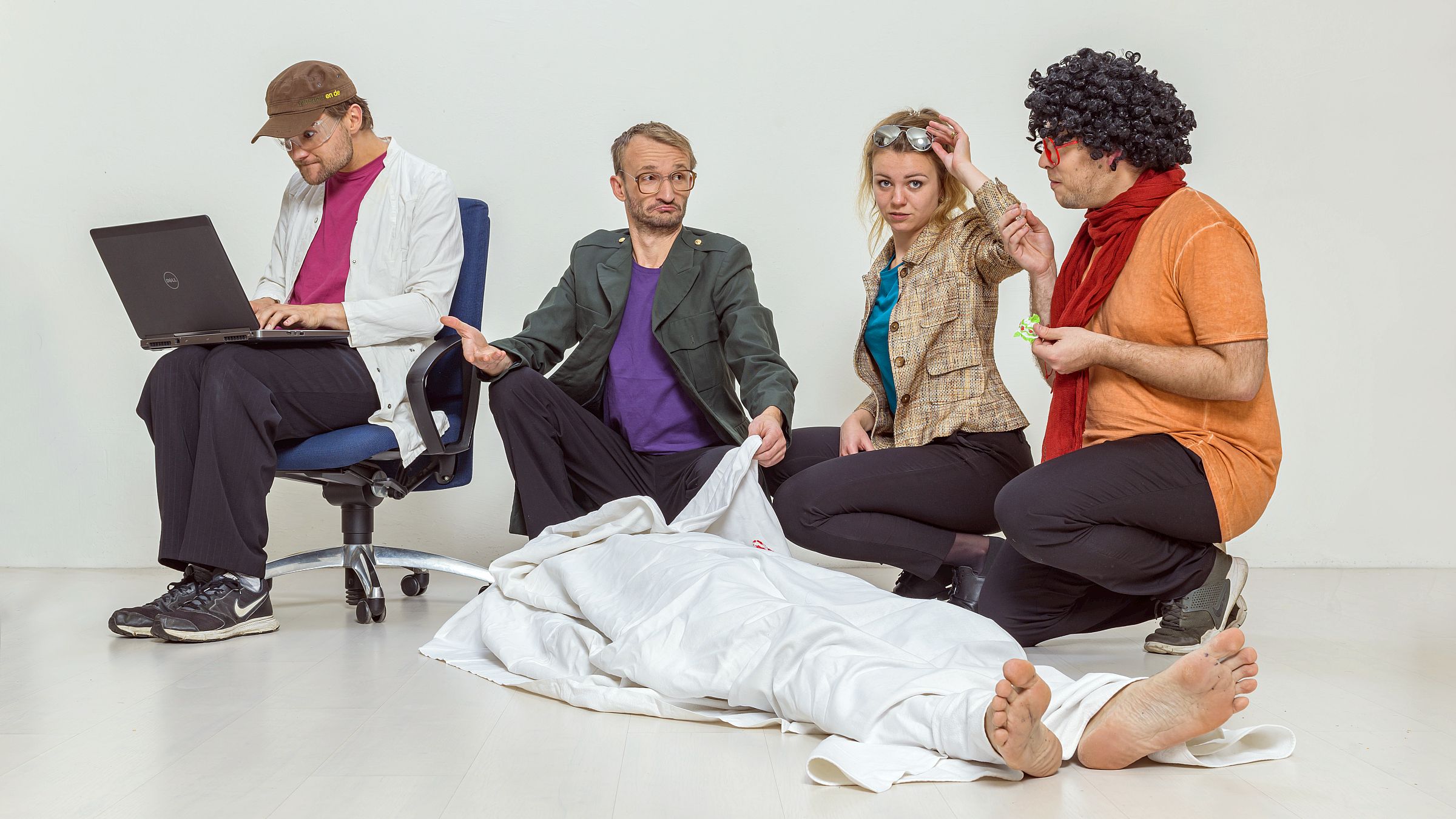 Szene aus dem Impro-Krimi - Foto: Baldauf & Baldauf 