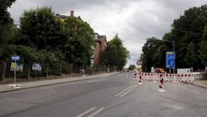 Bau der Starkstromtrasse von Mickten nach Rähnitz geht weiter Baustelle an der Großenhainer Straße - Foto: J. Frintert